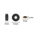 Rolltrak 14mm Acetal Concave Roller - 10kg Load - Black - Durable
