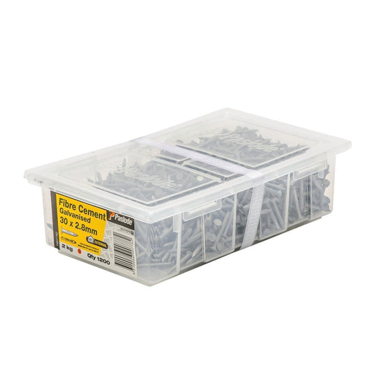 Paslode Galvanised Fibre Cement Nails 30mm 2.8mm 1200 Pack - Auzzistore