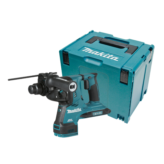 Makita 18Vx2 Brushless AWS 28mm SDS Plus Rotary Hammer DHR282ZJ - Skin Only - Dust Control - XPT Technology