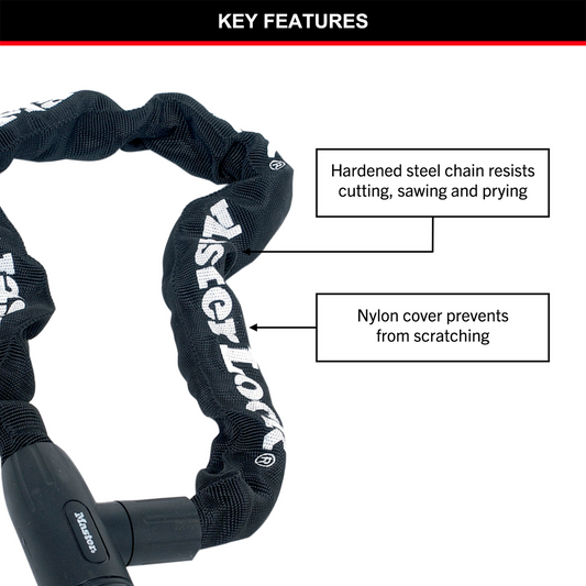 Master Lock Covered Chain 8mm x 0.9m Steel Nylon Protection – view 2 - Auzzistore
