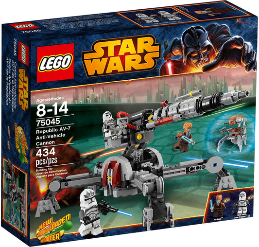 LEGO 75045 Republic AV-7 Anti-Vehicle Cannon with Plo Koon - Auzzistore