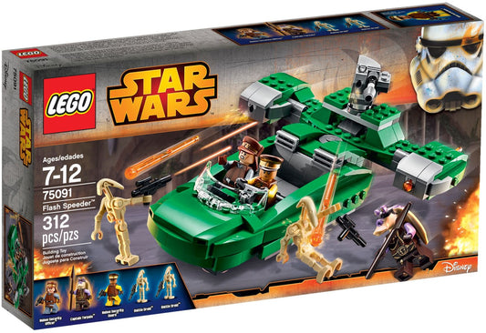 LEGO 75091 Flash Speeder - Naboo Starfighter with Minifigures - Auzzistore