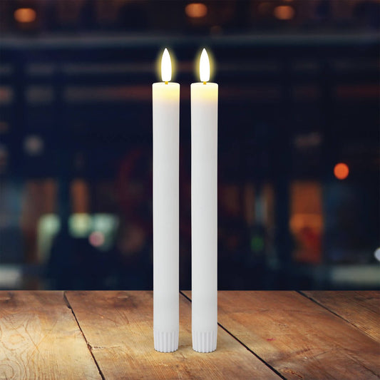 Lytworx 24cm LED Taper Candle 2 Pack - Warm White - Battery Powered - Timer – view 2 - Auzzistore