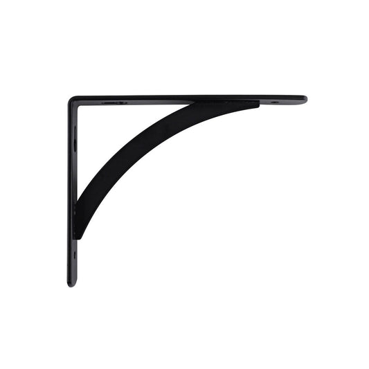 Carinya Stayed Bracket - 150 x 120mm - Powder Coated Steel - Black – view 2 - Auzzistore