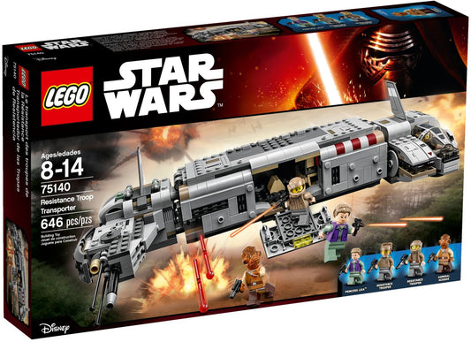 LEGO 75140 Resistance Troop Transporter: Star Wars Minifigures & Playset - Auzzistore