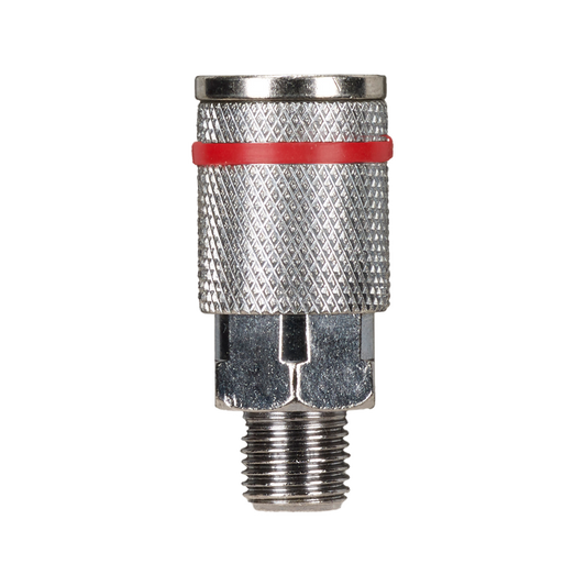 Powerfit Male Coupler - 1/4" BSP - Steel - Ryco Style - Auzzistore