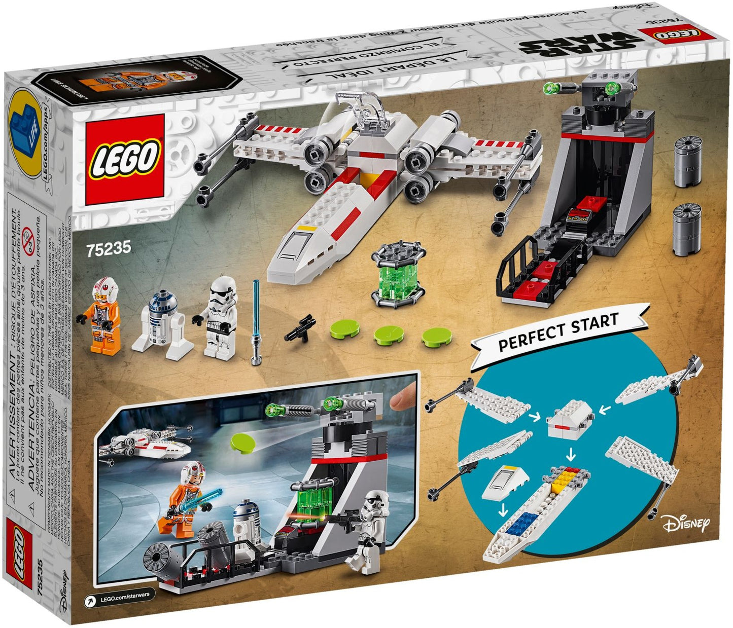 LEGO 75235 X-wing Starfighter Trench Run Building Toy Set