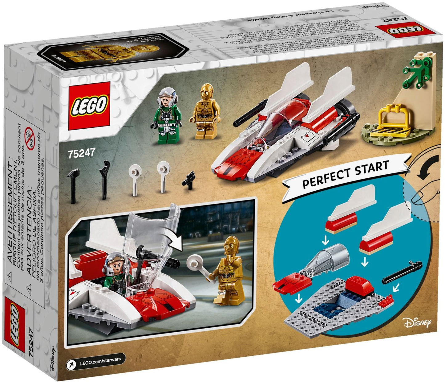 LEGO 75247 Rebel A-wing Starfighter 4+ C-3PO
