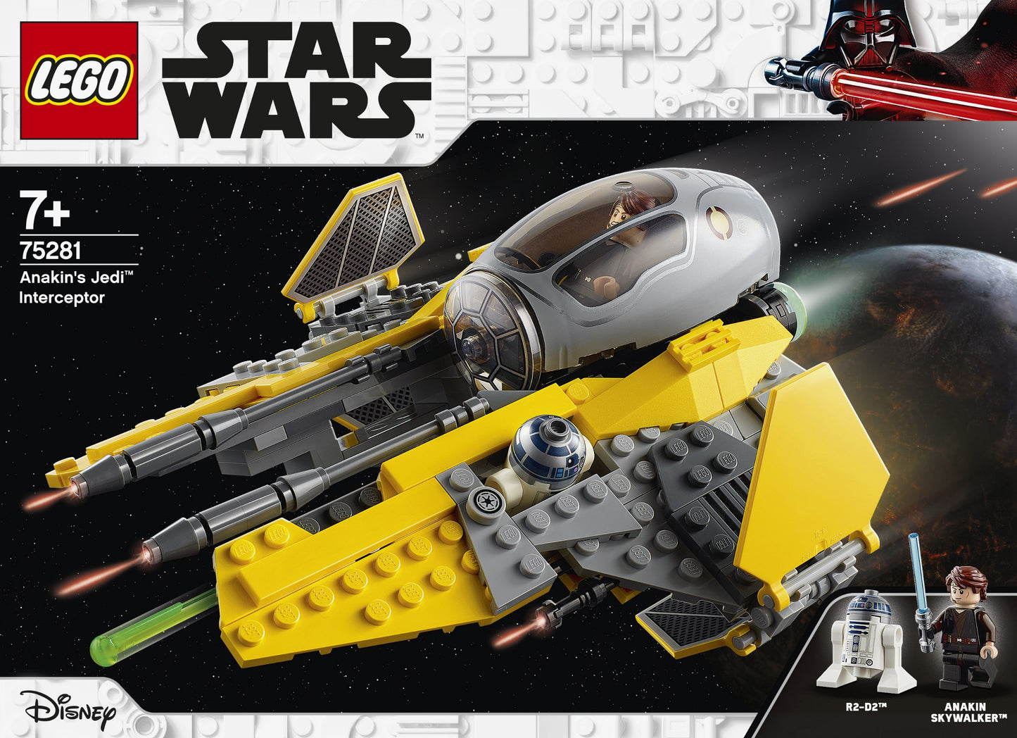 LEGO 75281 Anakin's Jedi Interceptor - Star Wars Building Toy