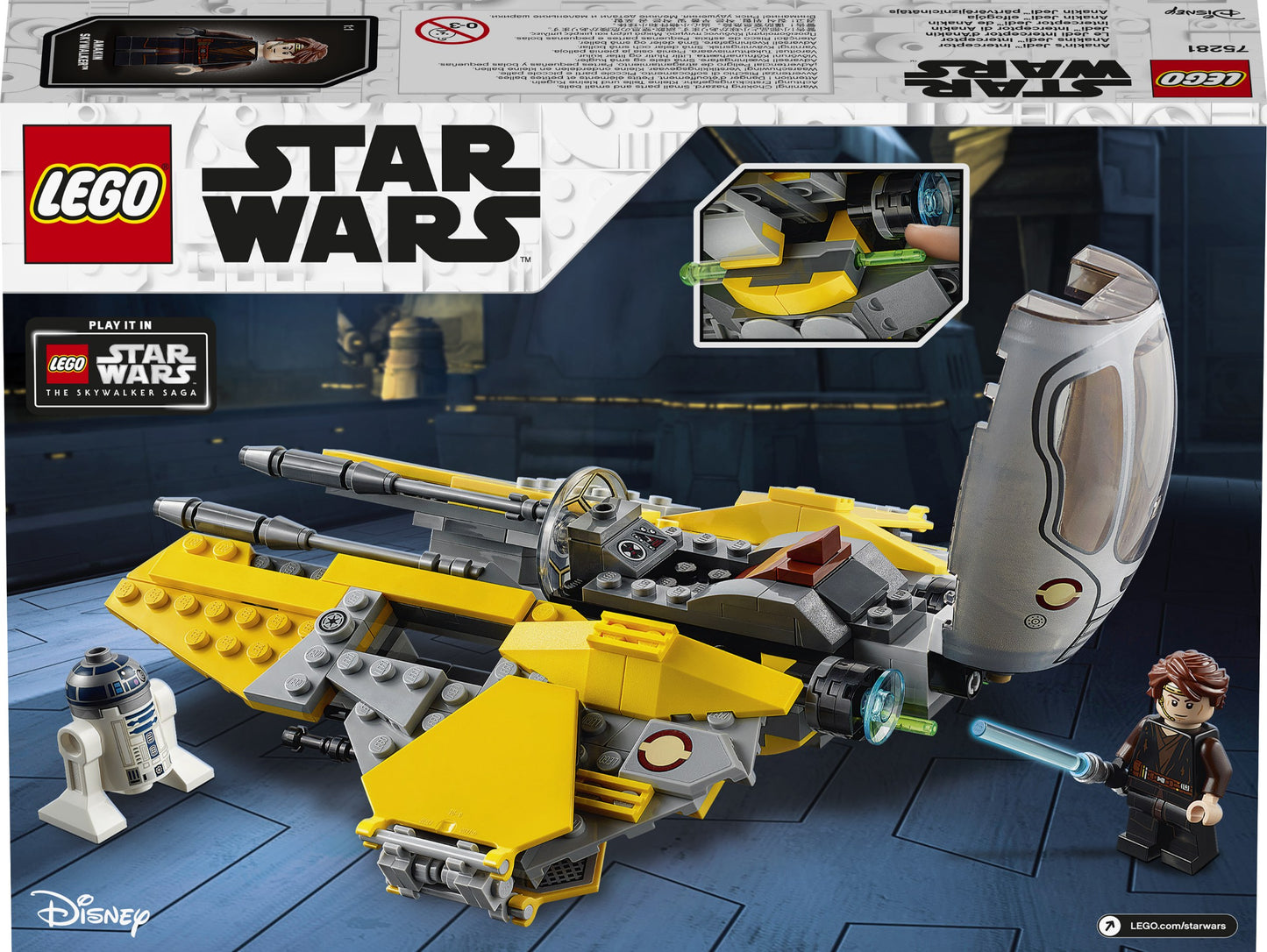 LEGO 75281 Anakin's Jedi Interceptor - Star Wars Building Toy