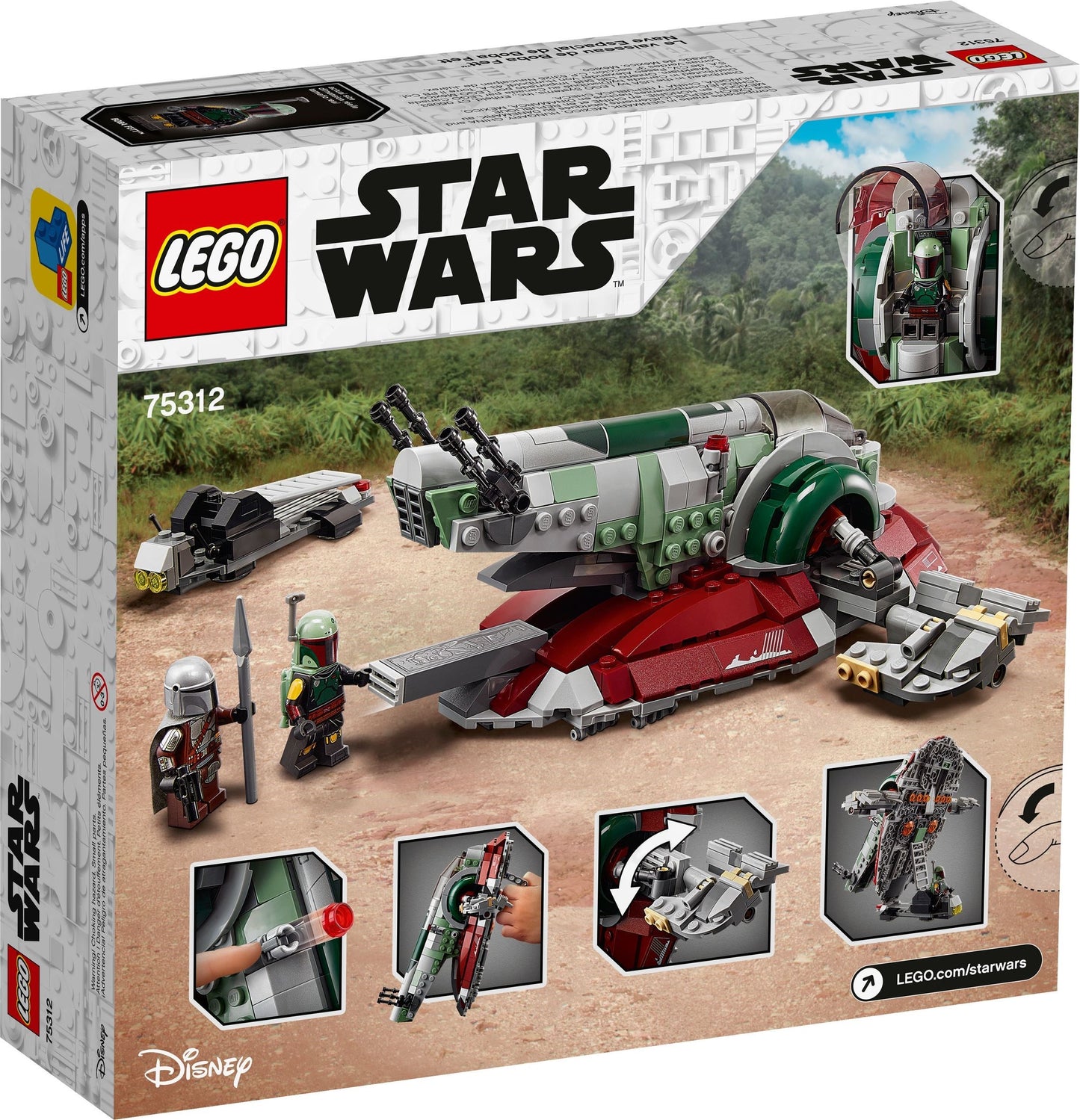 LEGO 75312 Boba Fett's Starship – Mandalorian Toy
