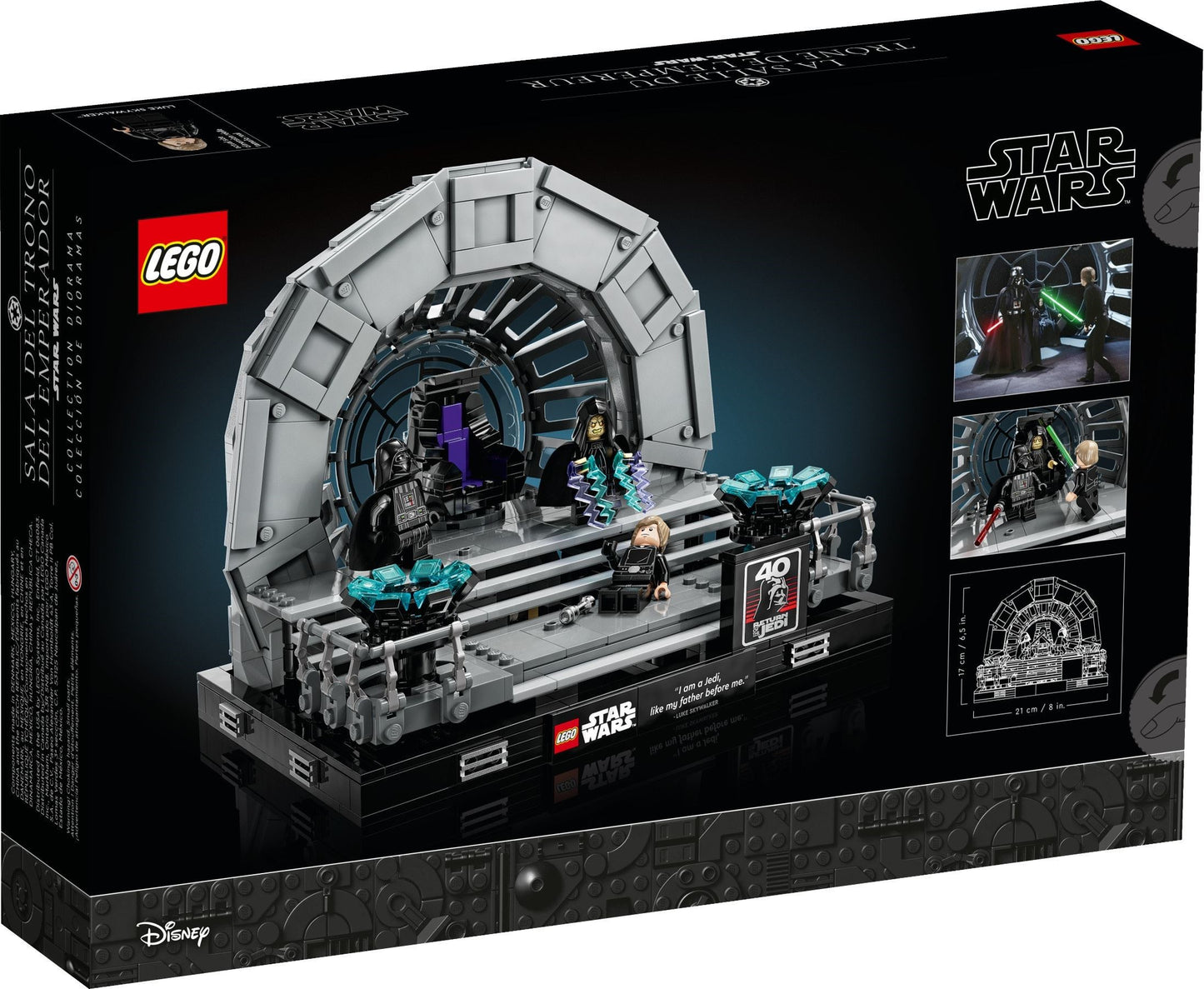 LEGO 75352 Emperor’s Throne Room Diorama – Star Wars Display Model