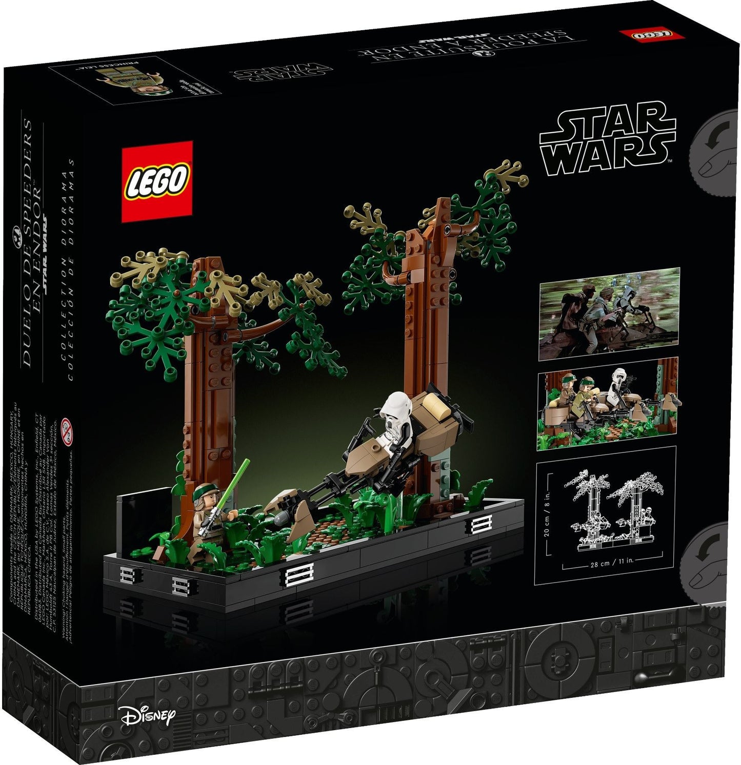 LEGO 75353 Endor Speeder Chase Diorama – Star Wars Collectible Scene