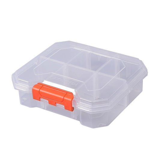 Tactix 6 Compartment Storage Box - Small - Polypropylene - Modular Design - Auzzistore