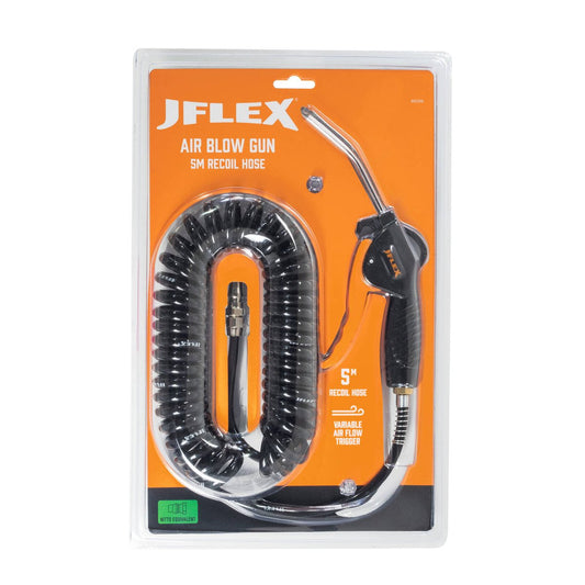 Jflex Air Blow Gun Recoil Hose - 5m - Durable ABS - Variable Air Flow – view 2 - Auzzistore