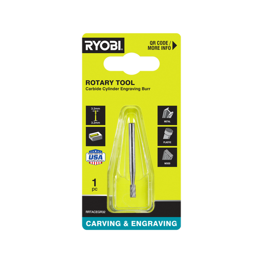 Ryobi Rotary Carbide Engraving Burr - 3.2mm - Durable - Fast Engraving - Auzzistore