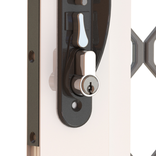 Rolltrak 50mm Chrome High Security Cylinder Lock - 3 Keys - Durable Alloy - Auzzistore