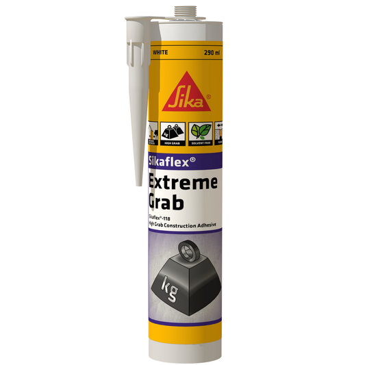 Sika Sikaflex 118 Extreme Grab Adhesive 290ml - White - CE Marked