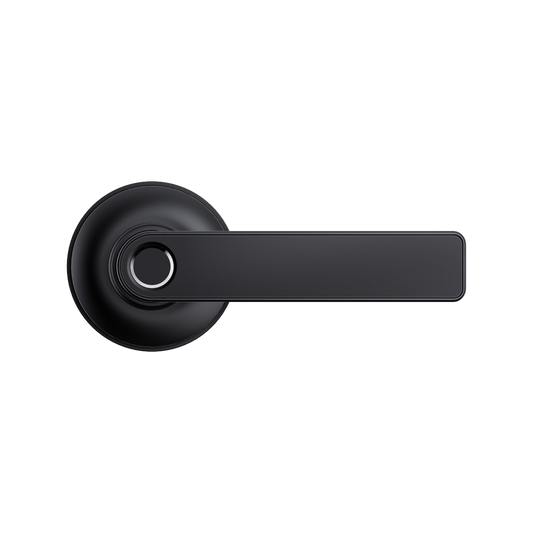Gainsborough Liberty Smart Lever Lock - Fingerprint Access - Matte Black – view 2 - Auzzistore