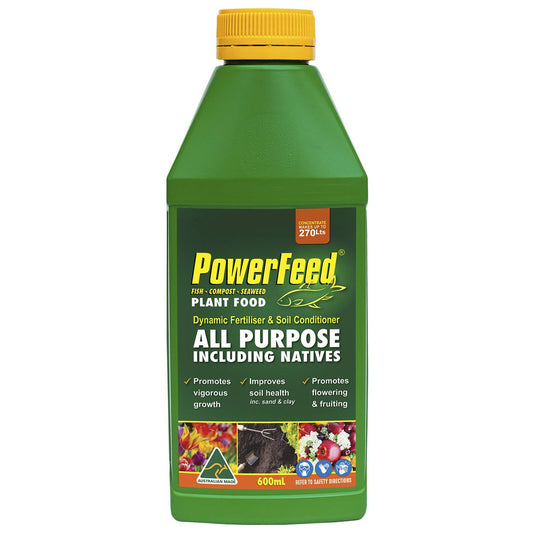 Powerfeed Liquid Fertiliser Concentrate 600ml - Brown - Soil Health - Auzzistore