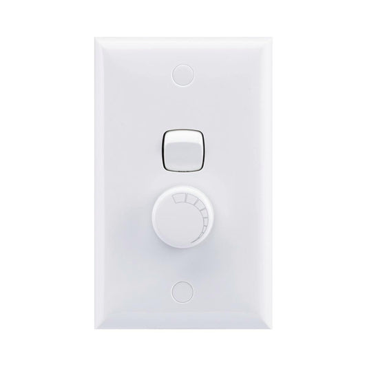 HPM Leading Edge Dimmer 200VA White Plastic Flicker Free - Auzzistore