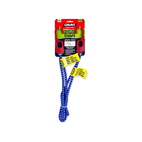 Grunt 1m Tie Down Octopus Straps - Rubber Latex - Strong Grip - 2 Pack - Auzzistore