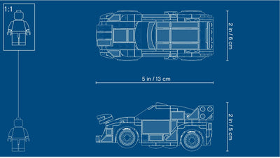 LEGO 75885 Ford Fiesta M-Sport WRC Rally Car Model Kit