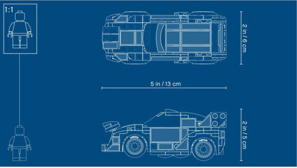 LEGO 75885 Ford Fiesta M-Sport WRC Rally Car Model Kit