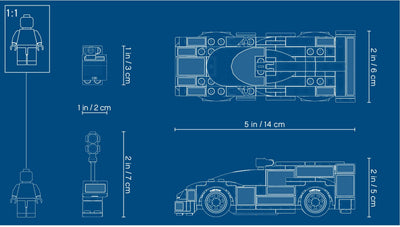 LEGO 75887 Porsche 919 Hybrid Race Car Building Kit