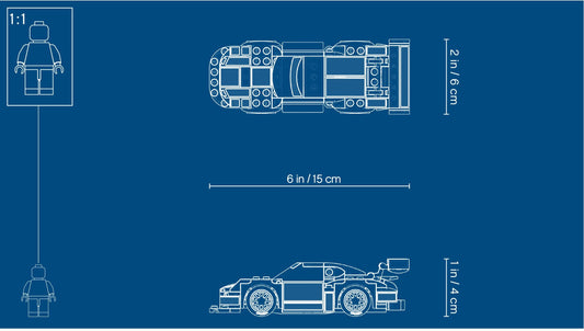 LEGO 75888 Porsche 911 RSR & 911 Turbo 3.0 Race Car Building Set – view 2 - Auzzistore
