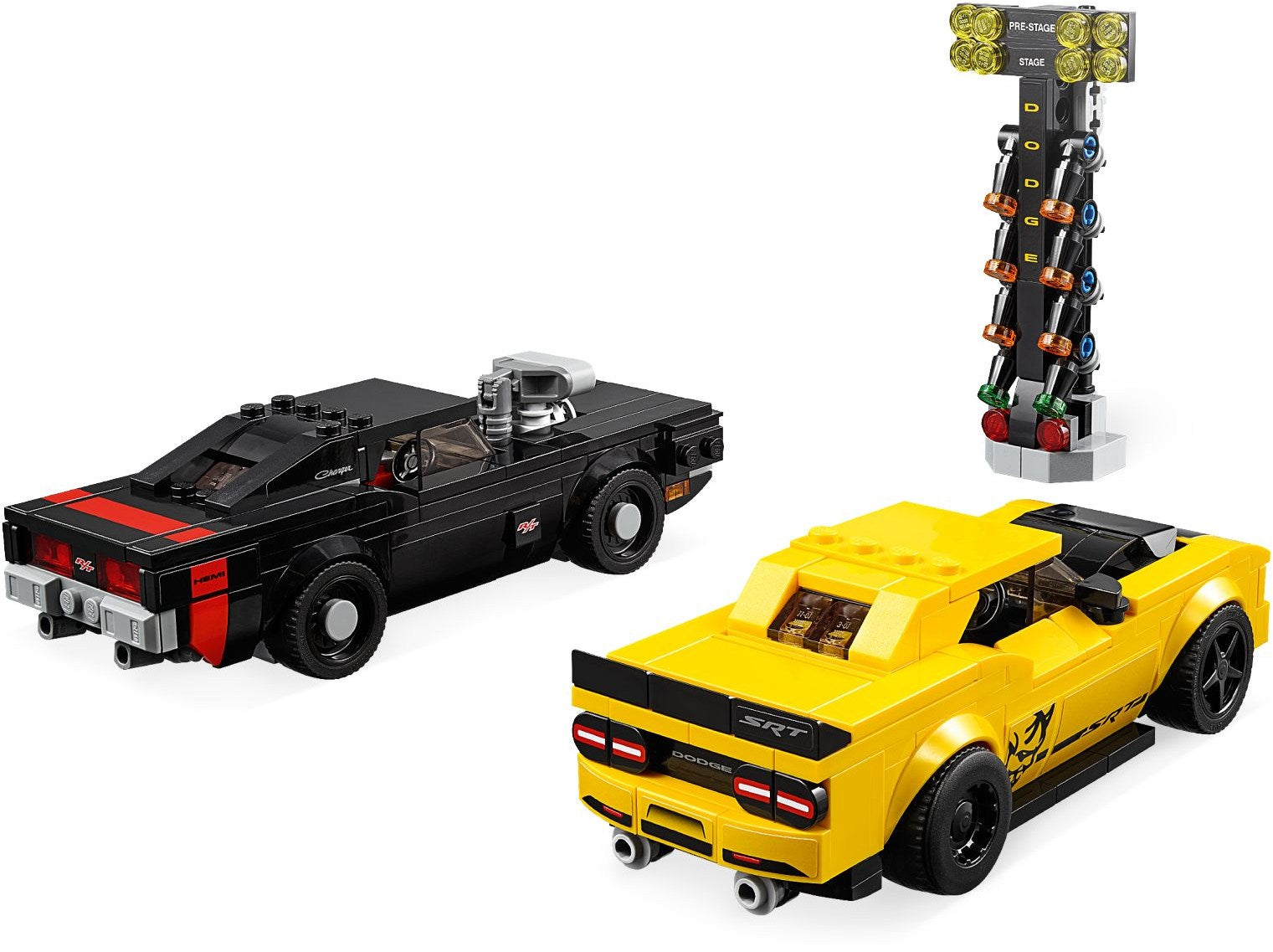 LEGO 75893 Speed Champions 2018 Dodge Challenger SRT Demon 1970 Dodge Charger- Auzzi Store