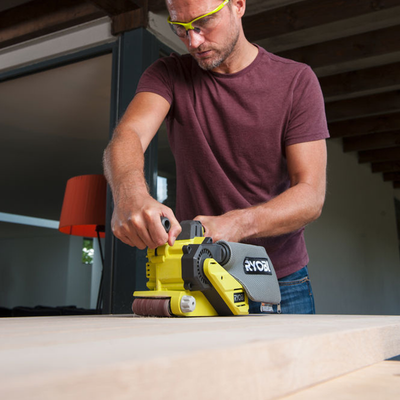 Ryobi 18V One Belt Sander Skin Only - 76mm x 457mm - Cordless - Efficient Sanding