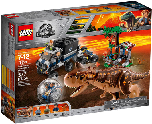 LEGO 75929 Carnotaurus Gyrosphere Escape Jurassic World - Auzzistore