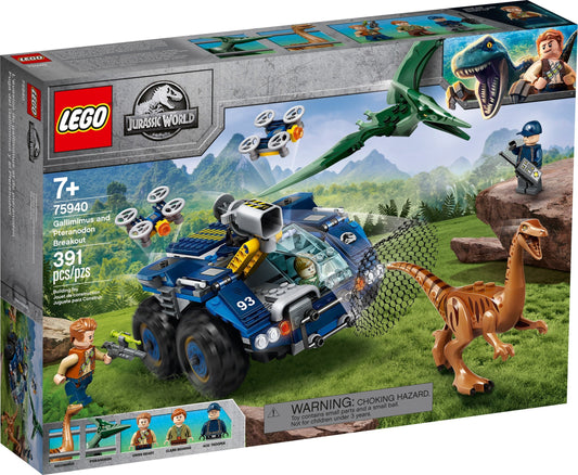 LEGO 75940 Jurassic World Gallimimus & Pteranodon Breakout - Auzzistore
