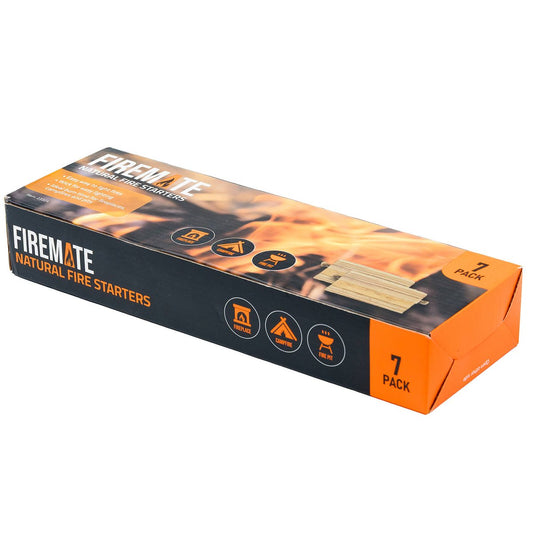 Firemate Natural Fire Starters 7 Pack - Easy Lighting - Non-Toxic - 80mm x 41mm x 41mm – view 2 - Auzzistore