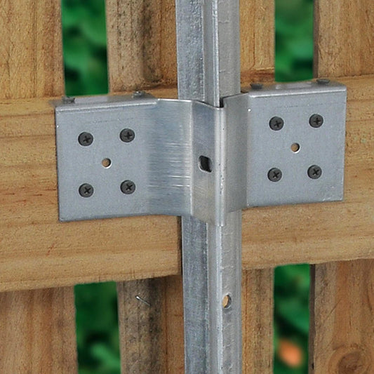 Jack Post Bracket - 170 x 60mm - Galvanised Steel - Pre Drilled – view 2 - Auzzistore