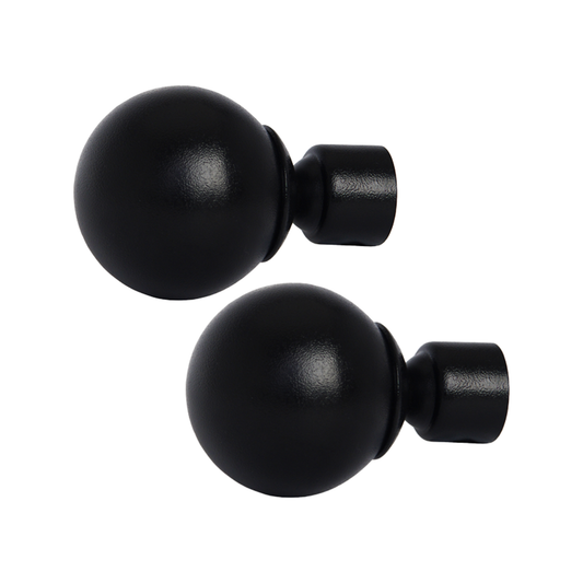 Pillar Ball Finial - 58mm - Aluminium - Black Finish - 2 Pack - Auzzistore