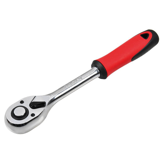 Trojan 1/2" Drive Ratchet with Grip - 72-Tooth Reversible - Durable CR-MO