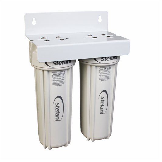 Stefani Twin Stage Undersink Water Filtration System 240mm - Lead Free - Compact Design - Dual-Stage Filtration – view 2