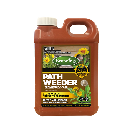 Brunnings Path Weeder - 1L - Bottle - Non-Garden Areas - Auzzistore