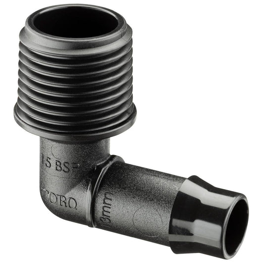 Toro Barbed Male Elbow - 13 x 15mm - Single - Irrigation Connector - Auzzistore