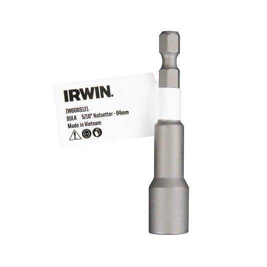Irwin Nutsetter Bit - 64mm - Steel - Reduced Breakage - Auzzistore