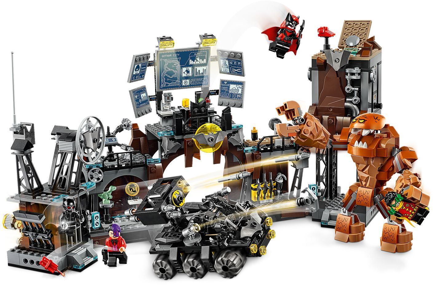 LEGO 76122 Batcave: Clayface Invasion Batman Playset