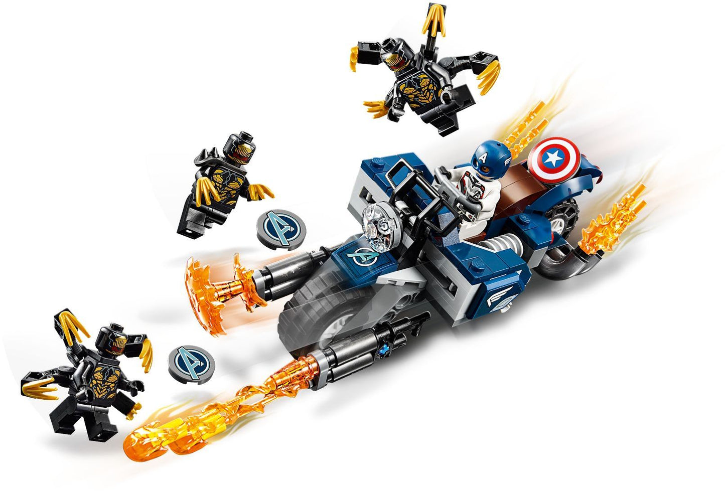 LEGO 76123 Captain America Bike & Outriders Attack