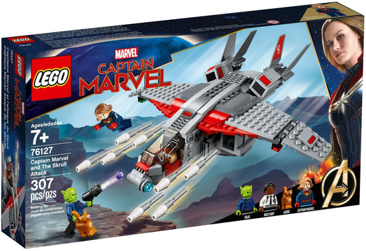 LEGO 76127 Captain Marvel Quinjet & Skrull Attack - Auzzistore