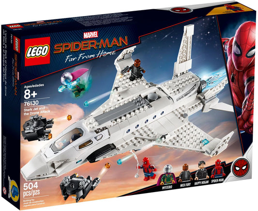 LEGO 76130 Stark Jet & Drone Attack: Spider-Man vs. Mysterio - Auzzistore