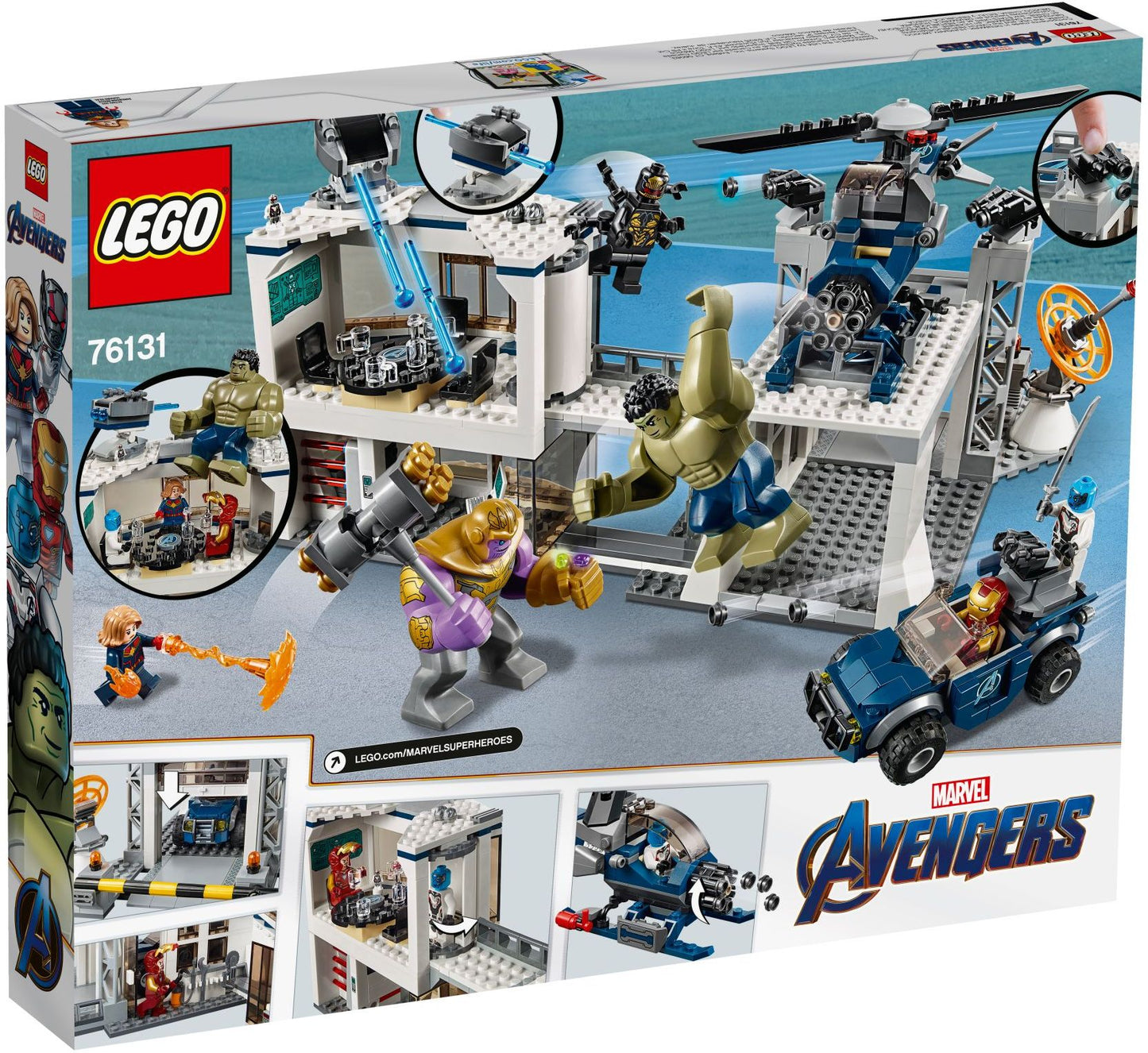 LEGO 76131 Avengers Compound Battle Superhero Minifigures Playset
