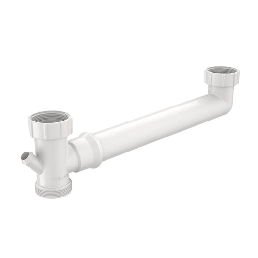 Caroma Double Bowl Connector - 50mm - White - Plastic - Watermark Approved