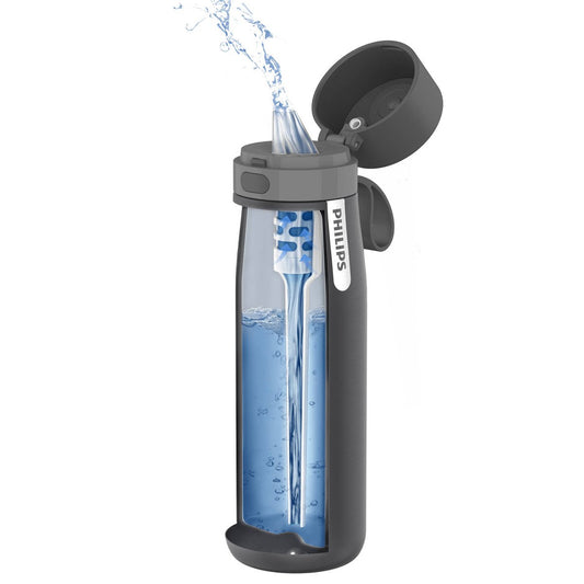 Philips 150L Grey Water Bottle Filter 3 Pack - Activated Carbon Fibre - Efficient Filtration – view 2
