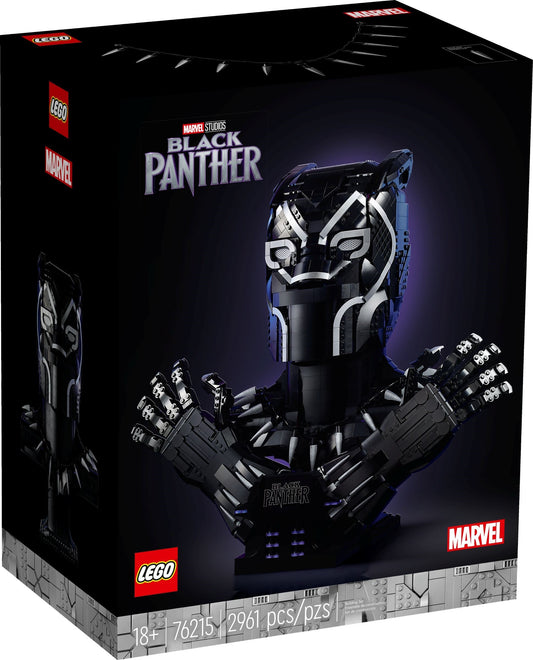 LEGO 76215 Black Panther Buildable Bust Model Kit